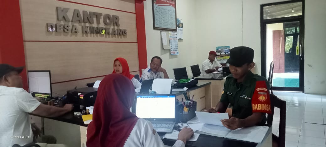 Eratkan Sinergitas, Babinsa Wonosari Datangi Perangkat Desa Binaan