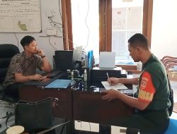 Tingkatkan Sinergitas, Babinsa Ceper Sambangi Perangkat Desa