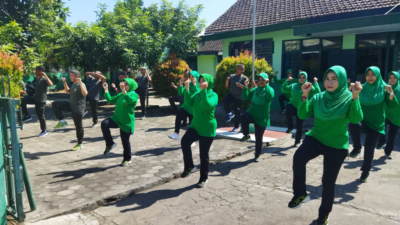 Koramil 19 Trucuk Gelar Senam SKJ 88