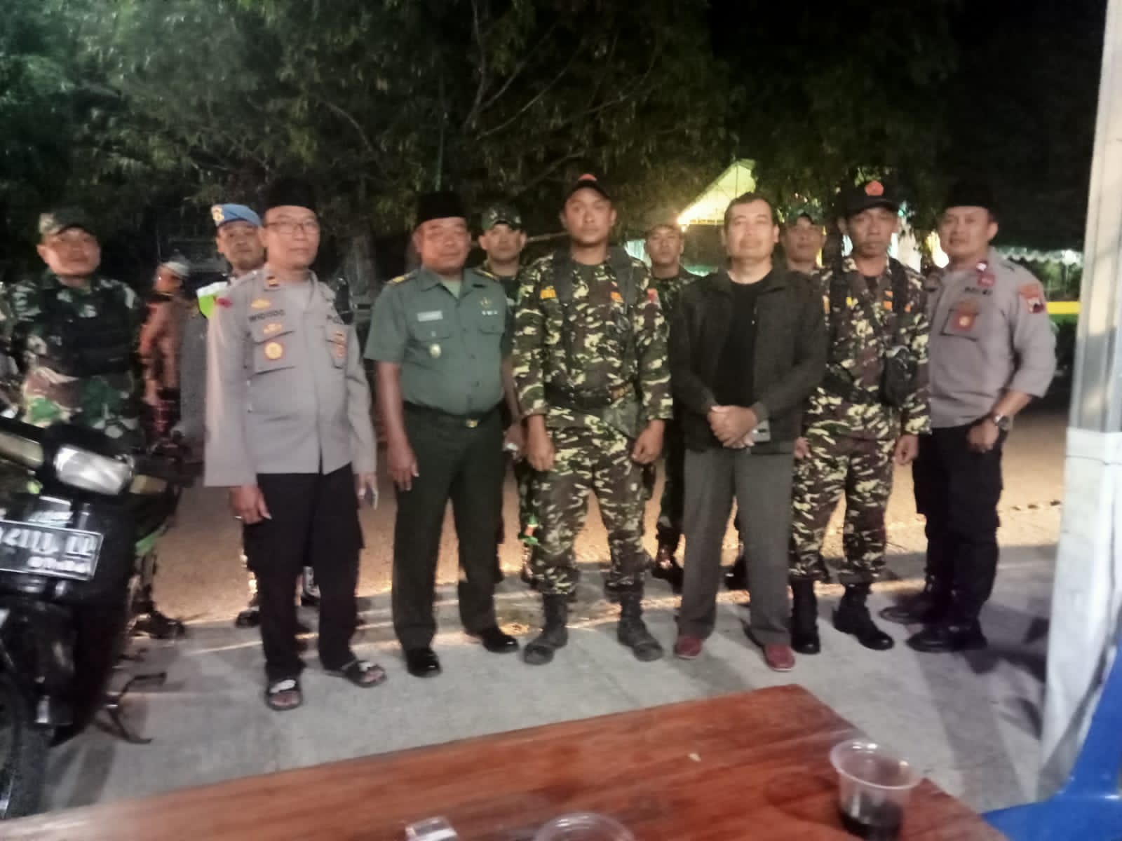 Danramil 01 Kota Klaten Hadiri Sholawatan Desa Ngemplak Wilayah Binaan