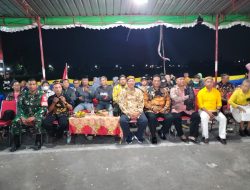 Lestarikan Budaya ,Babinsa Wonosari Hadiri Pagelaran Wayang Kulit Desa Binaan