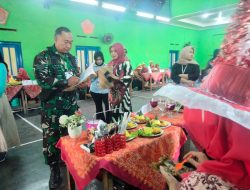Lomba Hias Tumpeng HUT Kemerdekaan RI ke 78, Babinsa Wonosari Jadi Juri Lomba
