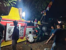 Babinsa Wonosari Beri Semangat Pemuda Desa Duwet Sambut HUT Kemerdekaan RI Ke 78