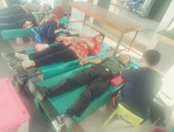 Ini kata Bati Wanwil Koramil Ceper Saat Melakukan Donor Darah Bersama Muspika Ceper