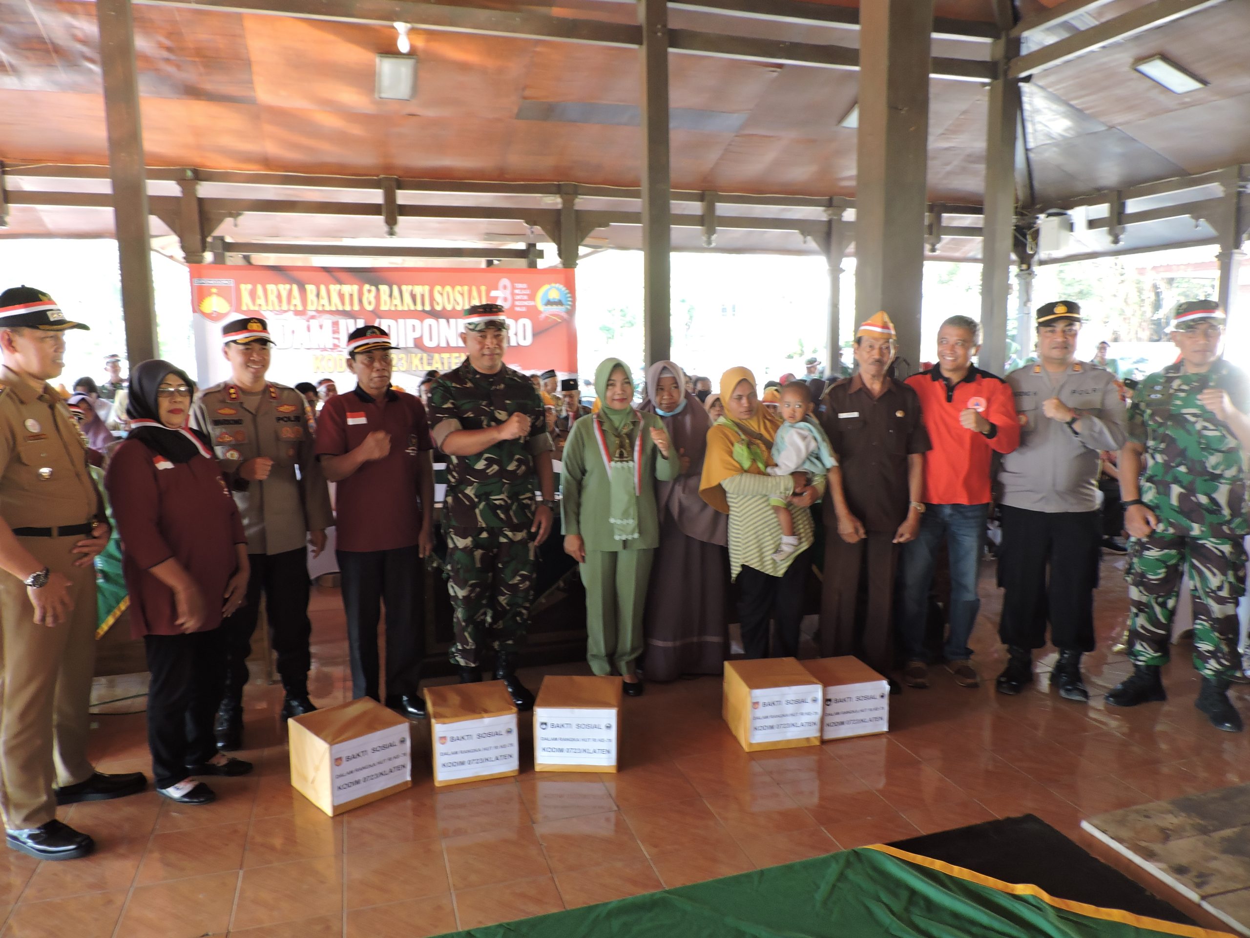 Monumen Juang Klaten Jadi Sasaran Karya Bakti dan Baksos Kodim Klaten