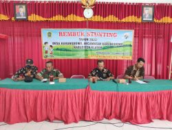 Peduli Kesehatan Balita, Babinsa Koramil 17 Karangdowo Hadiri Rembuk Stunting
