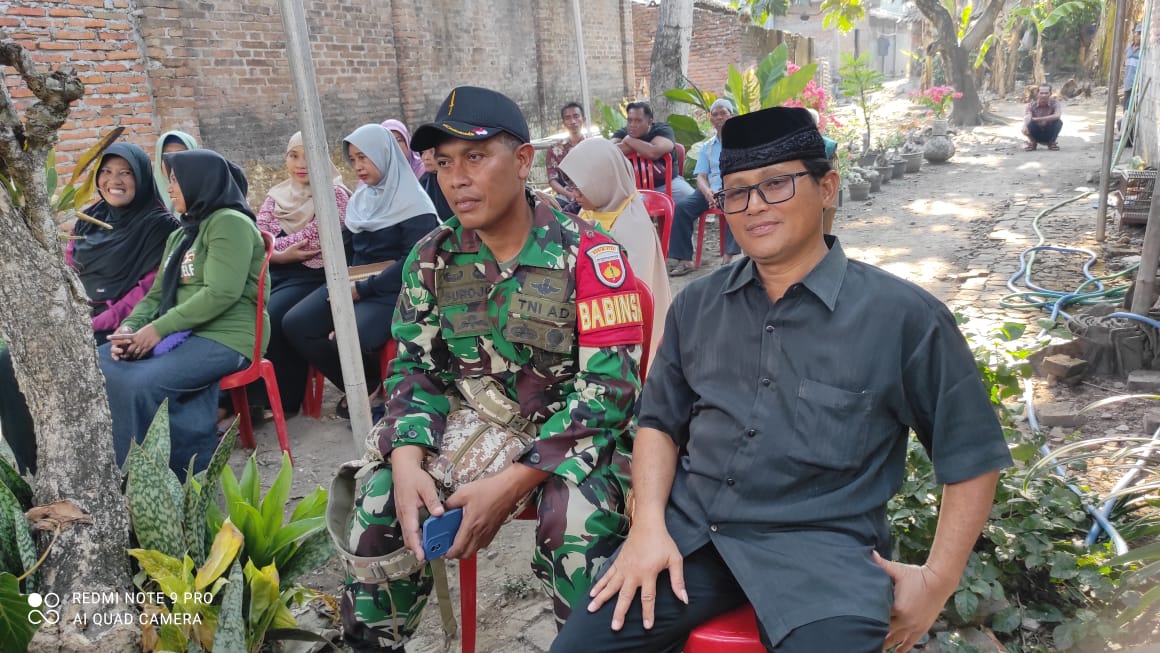 Kehilangan Warga Binaan, Babinsa Wonosari Lakukan Takziah Doakan Almarhum