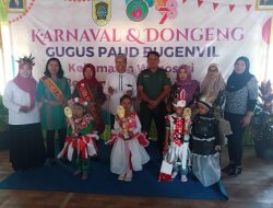 Wakili Danramil, Bati Tuud Hadiri Karnaval Dan Dongeng Gugus Paud Binaan