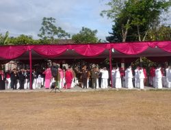 Peringati HUT RI Ke -78, Danramil Manisrenggo Dan Muspika Upacara Bendera Merah Putih Di Desa Kecemen