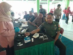 Anggota Koramil Prambanan Ikuti Germas Screening Kesehatan Penyakit Tidak Menular
