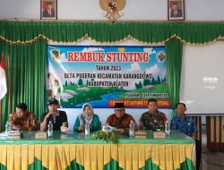 Hadiri Rembuk Stunting Desa Pugeran, Ini Komitmen Babinsa Koramil 17 Karangdowo