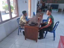 Babinsa Koramil 23/Ceper Sambangi Kantor Desa, Ini Kata Kepala Desa Srebegan