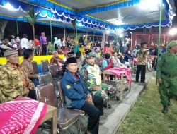 Bersih Desa, Bati Tuud Koramil Karangdowo Hadiri Pagelaran Wayang Kulit