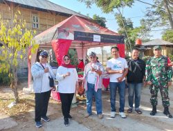 Babinsa Ceper Amankan Jalan Santai Gereja Katolik Paroki Santa Theresia