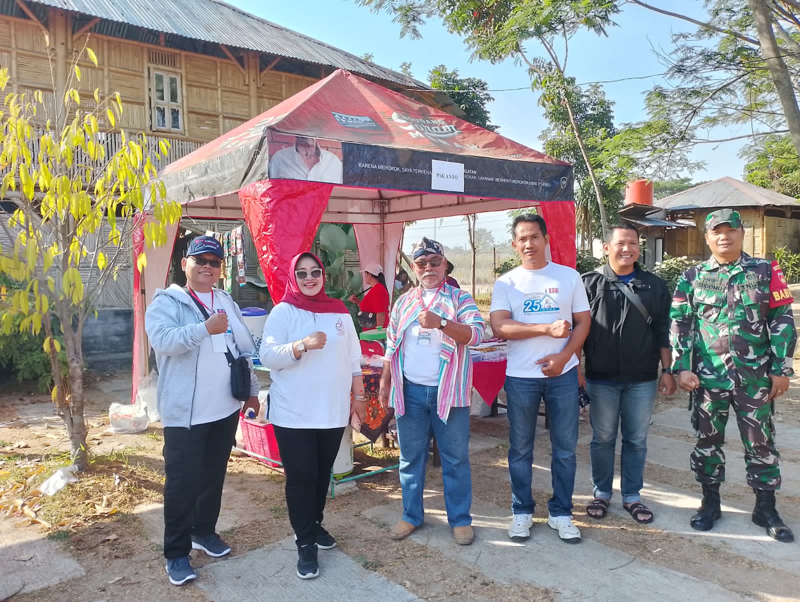 Babinsa Ceper Amankan Jalan Santai Gereja Katolik Paroki Santa Theresia