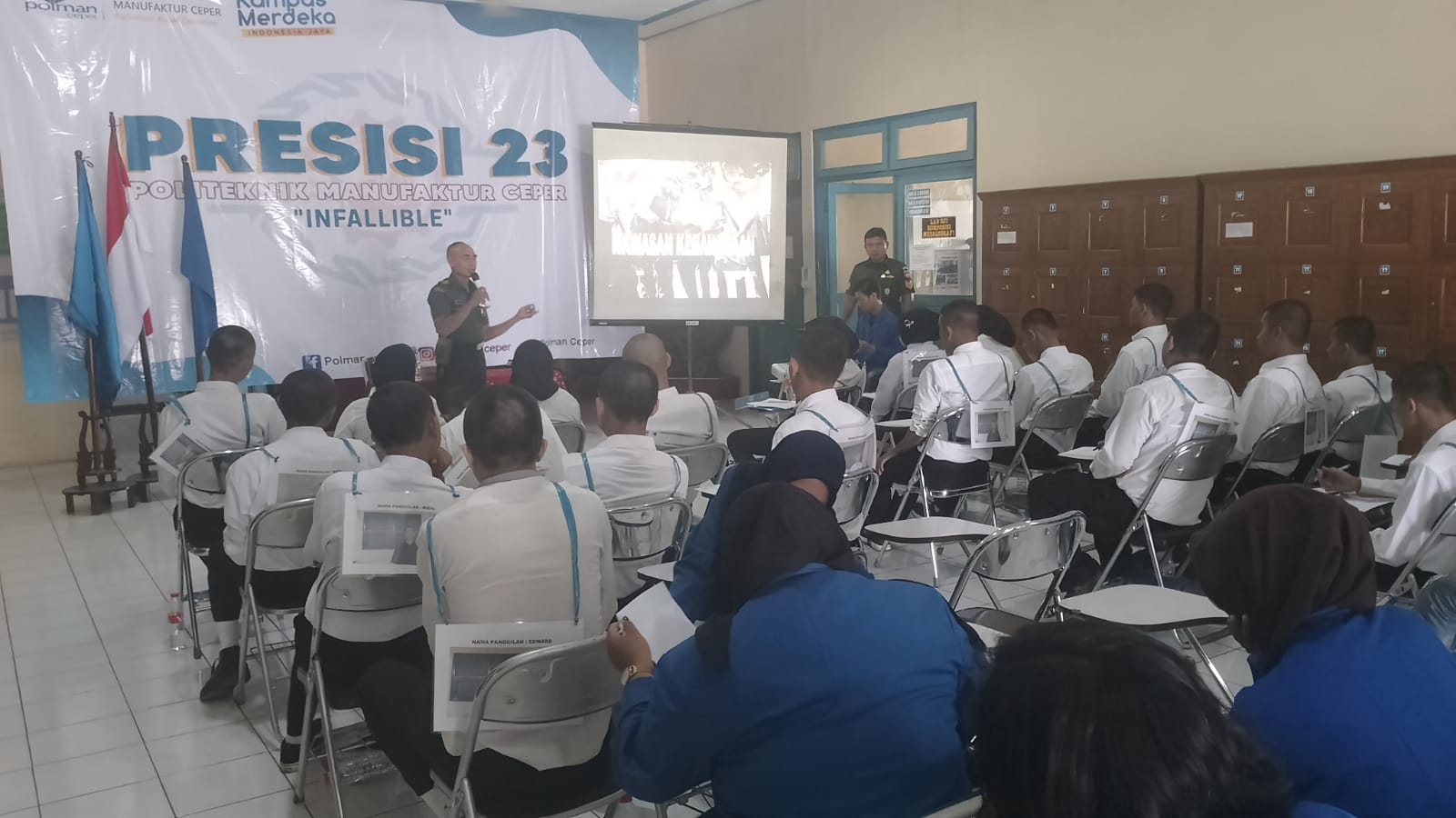 Bati Wanwil Ceper Beri Wawasan Kebangsaan Mahasiswa baru Politeknik Manufaktur