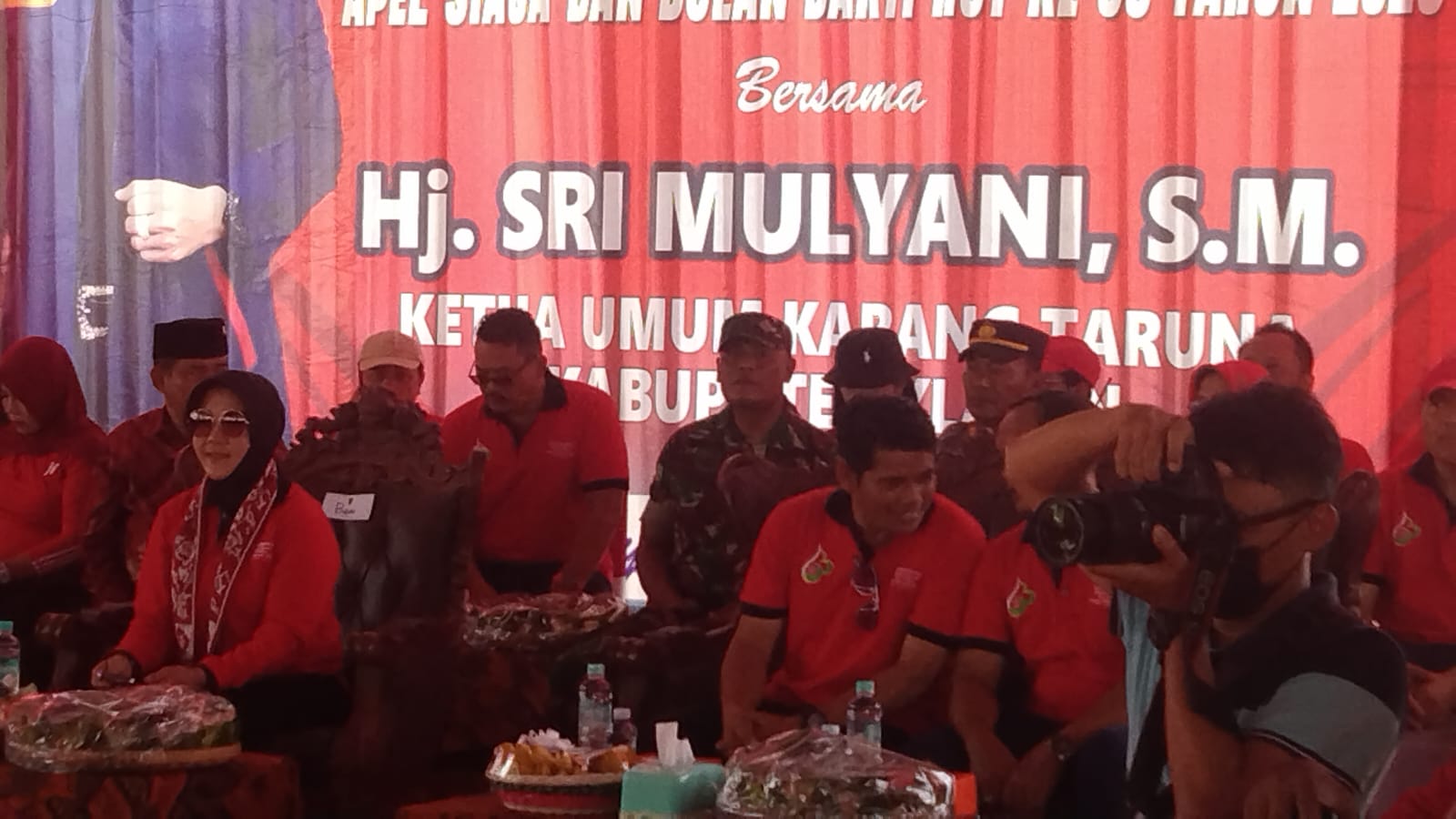 Wakili Danramil, Babinsa Koramil 17 Karangdowo Hadiri Gelar Apel Siaga HUT Karang Taruna Ke 63 Kabupaten Klaten