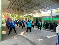 Persit KCK Ranting 23 Wonosari Tingkatkan Kebugaran Melalui Senam Aerobik