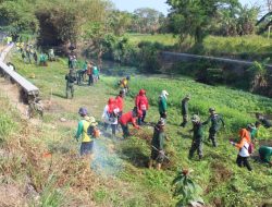 Bendungan Air Pleret Jadi Sasaran Pembinaan Lingkungan Hidup Kodim 0723/Klaten