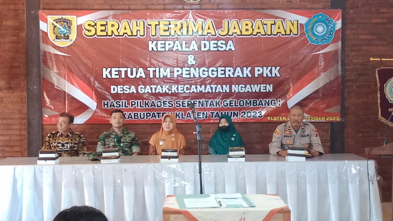 Ucapkan Selamat, Danramil 08/Ngawen Hadiri Sertijab Kades Gatak Kecamatan Ngawen Klaten