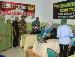 Peringati Hari Kontrasepsi Sedunia, Kodim 0723/Klaten Gelar KB Kes Gratis
