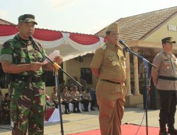 Jelang Pemilu, Dandim Klaten Hadiri Latihan Sistem Pengamanan Kota (Sispam Kota) Di Polres Klaten