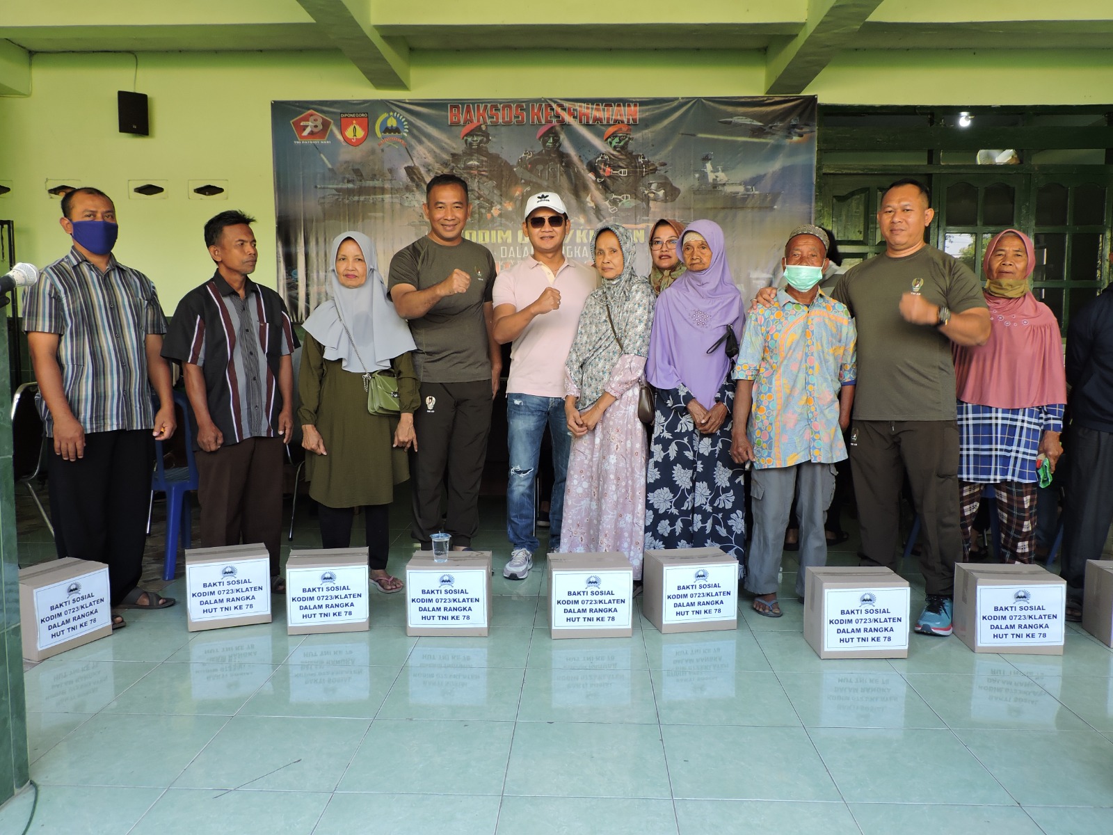 Meriahkan HUT ke 78 TNI, Kodim Klaten Laksanakan pengobatan gratis