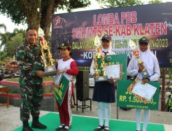 Meriahkan HUT TNI Ke 78 Dan HUT Kodam IV/Diponegoro Ke 73 Kodim 0723/Klaten Gelar Lomba PBB Tingkat SLTP/MTs Se Kabupaten Klaten