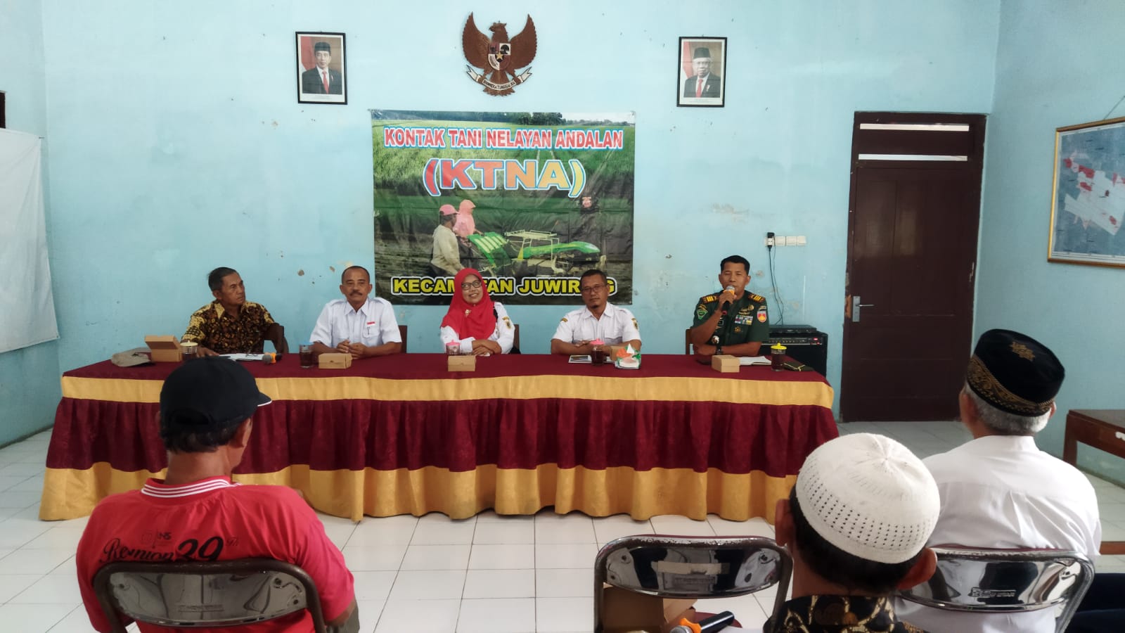 Danramil 21 Juwiring Hadiri Rembug Kontak Tani Nelayan Andalan (KTNA) Juwiring