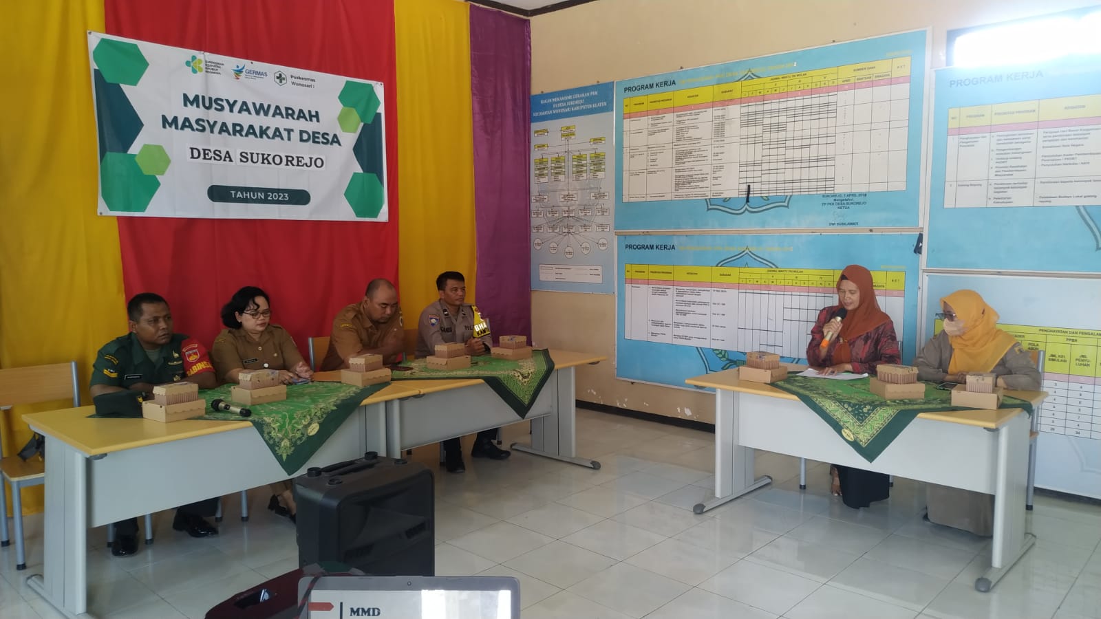 Jadikan Desa Sehat Babinsa Wonosari Hadiri Musyawarah Masyarakat Desa Sukorejo