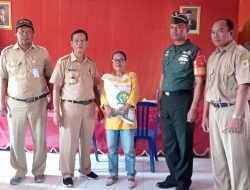 Kata Danramil Ceper Saat Babinsanya Monitoring Penyaluran Bansos Beras