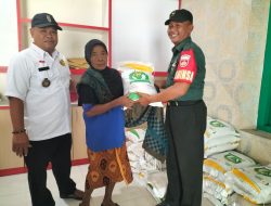 Harapan Babinsa Wonosari Saat Monitoring Penyaluran Bantuan Paket Beras