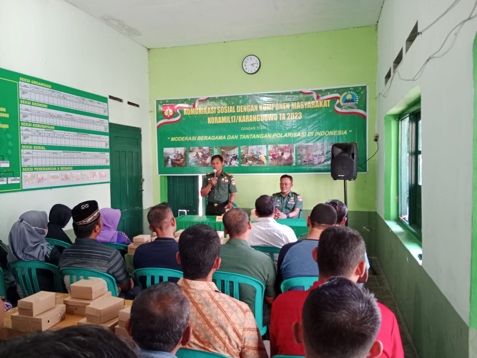 Koramil 17/Karangdowo Gelar Komunikasi Sosial Dengan Komponen Masyarakat