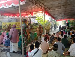 Pererat Dengan Tokoh Agama, Babinsa Wonosari Hadiri Pengajian Ahad Wage Desa Sidowarno