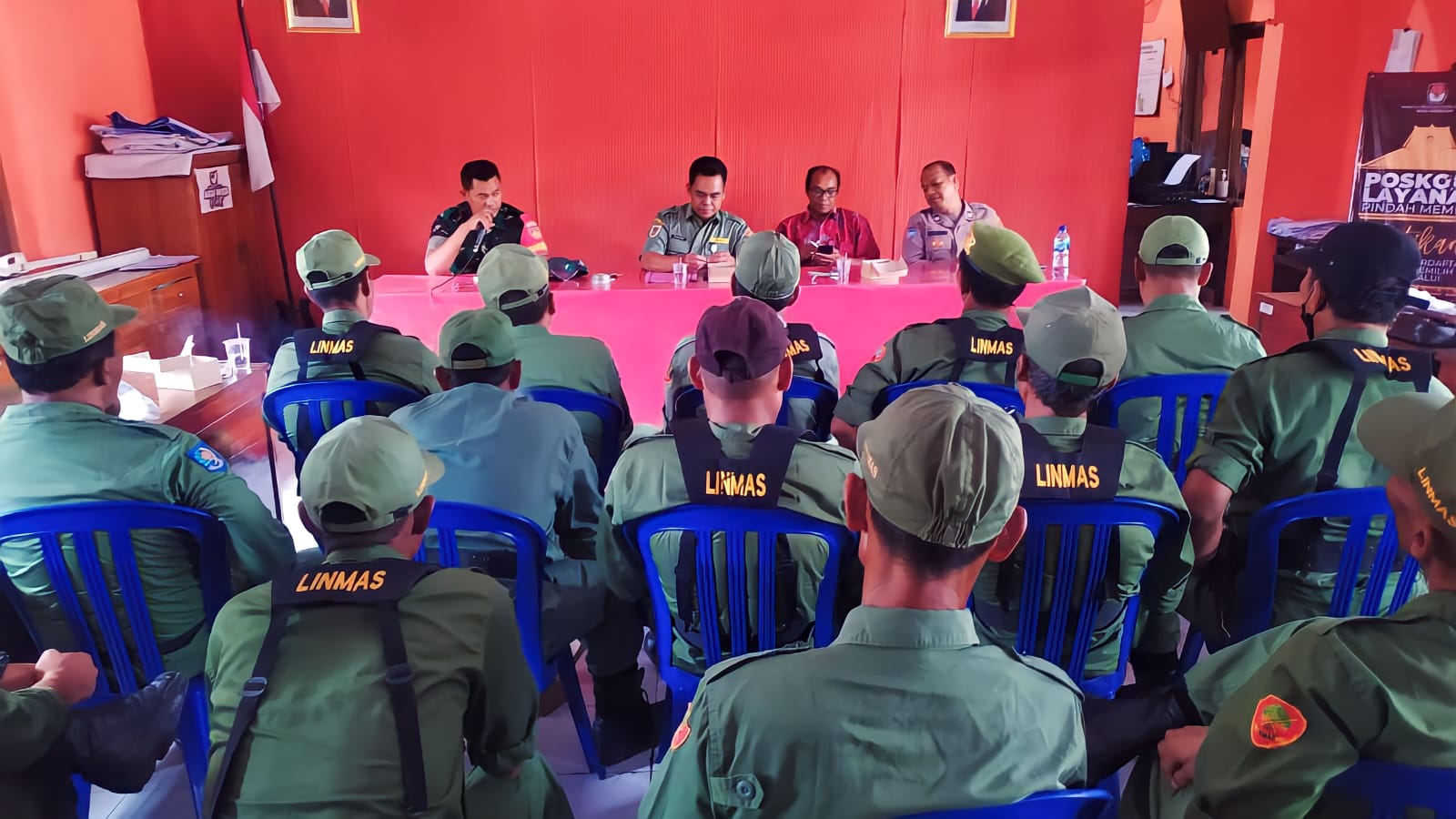 Kata Babinsa Ceper Saat Hadiri Peningkatan Kapasitas Linmas Desa Srebegan