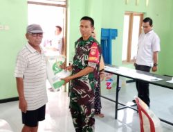 Bantuan Beras Dari Pemerintah Disalurkan Di Desa Meger Ceper, Ini Harapan Babinsa Ceper