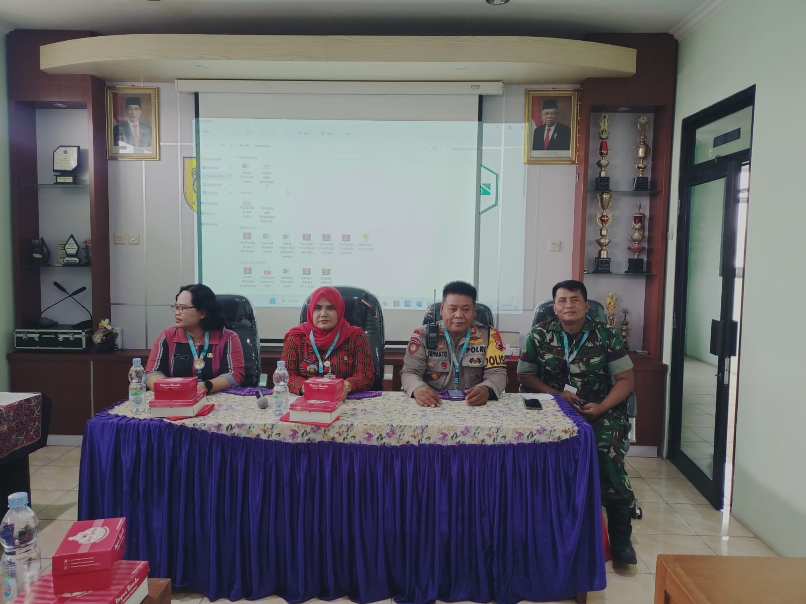 Tingkatkan Kesehatan Warga, Bati Tuud Koramil Wonosari Hadiri Rapat Lintas Sektoral Tingkat Kecamatan Wonosari