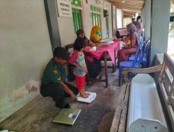 Wujudkan Balita Sehat, Babinsa Wonosari Pendampingan Posyandu Desa Binaan