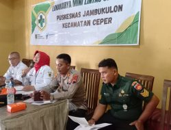 Bati Wanwil Koramil Ceper Hadiri Lokakarya Mini Lintas Sektoral Atasi Kesehatan Warga