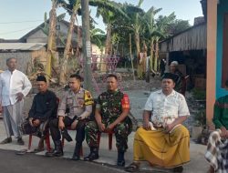 Amankan Pengajian Ahad Wage, Babinsa Wonosari Bersinergi Dengan Bhabinkamtibmas