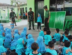 Kenalkan Tupok TNI, Koramil 22 Wonosari Terima Kunjungan TK Aisyiah Desa Bentangan