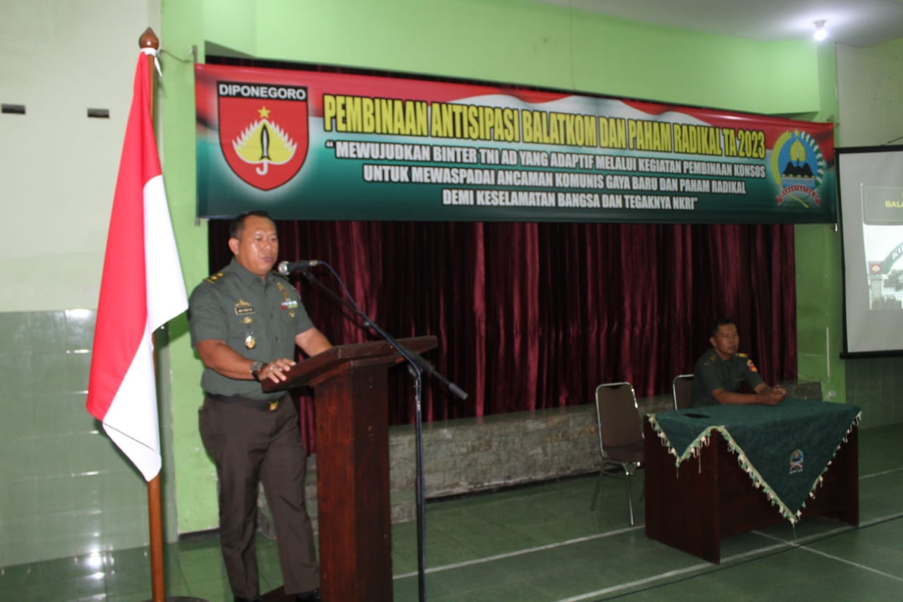 Kodim Klaten Gelar Pembinaan Antisipasi Balatkom dan Radikalisme