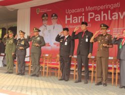 Peringati Hari Pahlawan, Kodim 0723/Klaten Ikuti Upacara Di Pemda Klaten