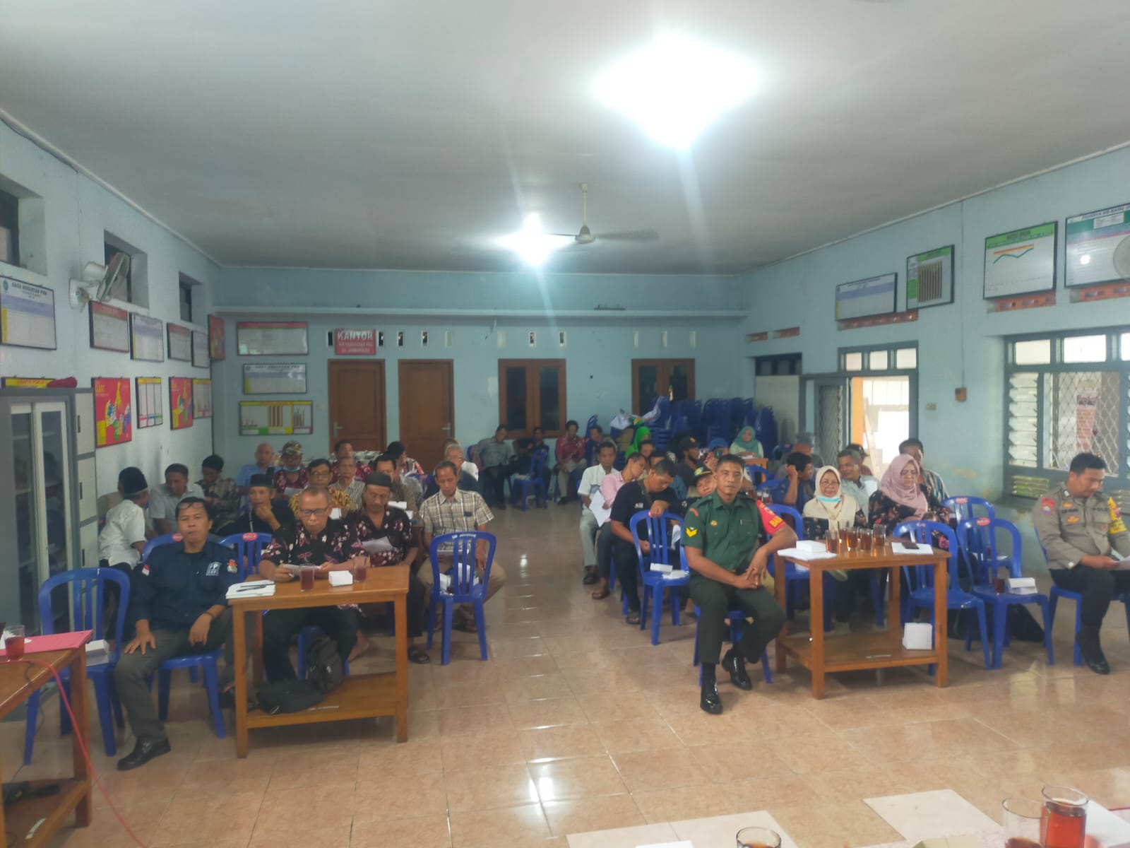 Babinsa Ceper Ikut Bahas  Musrenbangdes