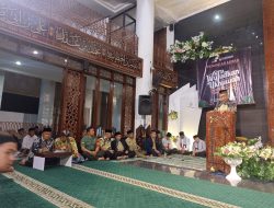 Babinsa Prambanan Hadiri Pengajian Milad ke-110 Masjid Raya Al Muttaqun Prambanan
