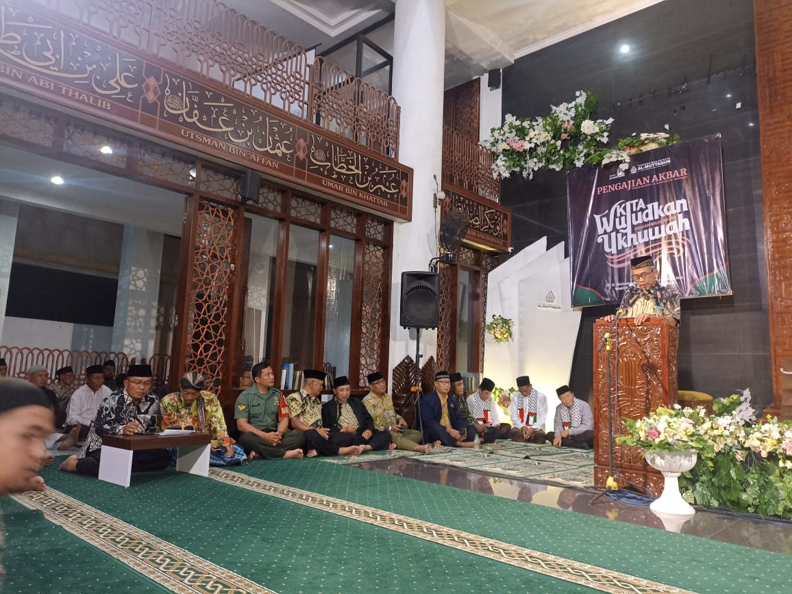 Babinsa Prambanan Hadiri Pengajian Milad ke-110 Masjid Raya Al Muttaqun Prambanan