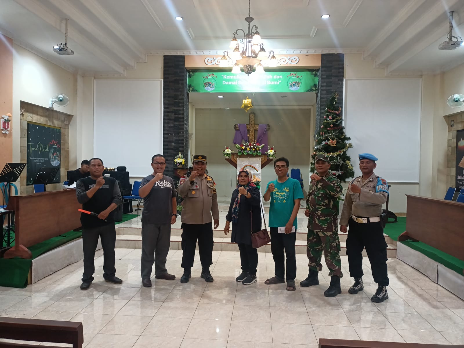 Beri Kenyamanan Beribadah, Muspika Wonosari Sambangi Gereja