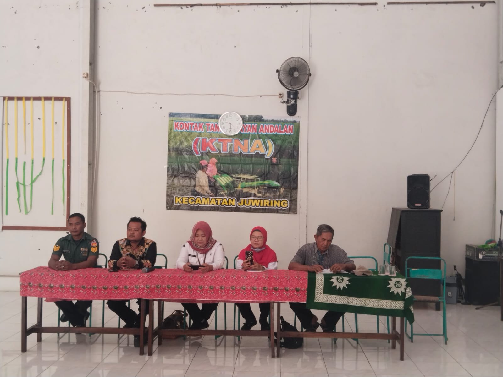 Wakili Danramil Babinsa Juwiring Hadiri Pertemuan KTNA Juwiring, Ini Harapnya