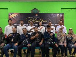 Babinsa Wonosari Hadiri Pelantikan Ketua Dan Anggota KPPS Wilayah Kecamatan Wonosari