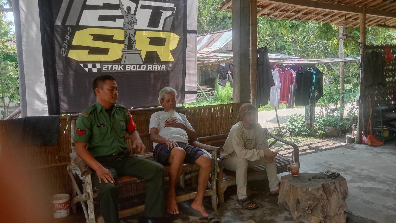 Wujudkan Wilayah Kondusif, Babinsa Wonosari Berikan Himbauan Ke Warga Binaan